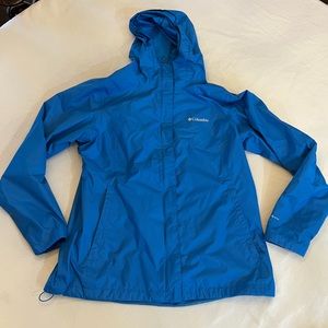 COLUMBIA Women’s Hooded Windbreaker Jacket, Size Large